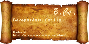 Beregszászy Csilla névjegykártya